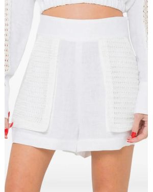 JBQ Sonnet High-Waisted Shorts - White
