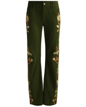 Alice + Olivia Pantalones Akers - Verde