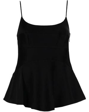 Theory Peplum Top - Black