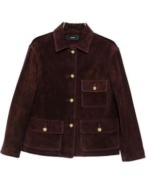 Arma Button Flap-Pocket Jacket - Brown