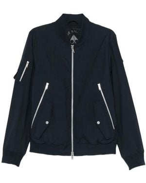 Moose Knuckles Veste Bomber À Poches Zippées - Bleu