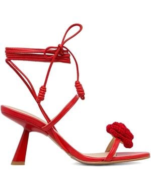 Alohas Sandalias Kendra Con Tacón De 80 Mm - Rojo