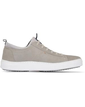 Martin Dingman Baskets En Cuir Nubuck - White