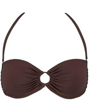 Aubade Gipsy Muse Ring-Detail Bikini Top - Brown