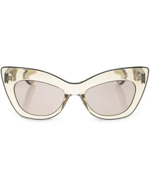 McQueen Cat-Eye Frame Sunglasses - Natural