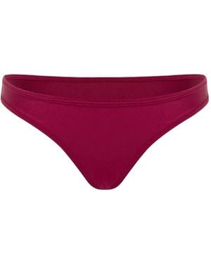 FAE SWIM Elsa Elasticated-Waistband Bikini Bottoms - Purple