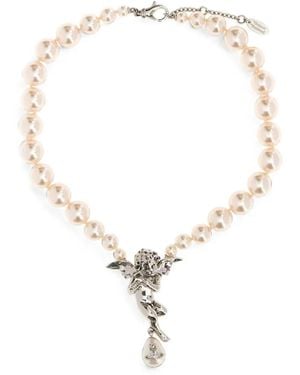 Vivienne Westwood Putti Pearl Necklace - White
