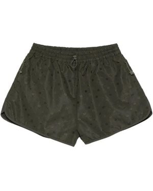 Cecilie Bahnsen Floral-Print Shorts - Green