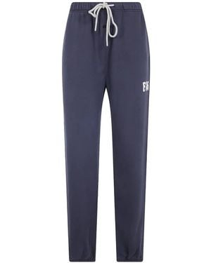 Fear Of God Logo-Print Track Joggers - Blue