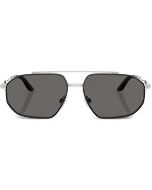 Dolce & Gabbana ジオメトリックフレーム サングラス - グレー