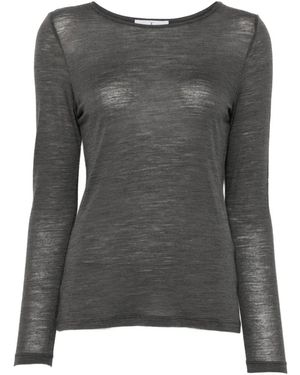 Whyci Long-Sleeve Top - Grey