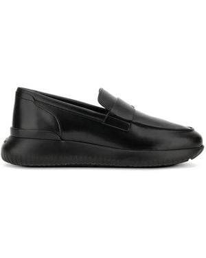 Hogan Cube Loafer Mit Plateau - Schwarz