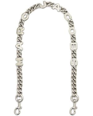 Marc Jacobs Correa de hombro The Logo con cadena - Blanco