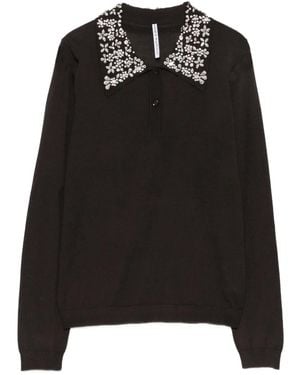 Liviana Conti Maglione Con Decorazione - Nero
