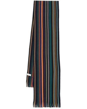 Paul Smith Signature Stripe scarf - Schwarz