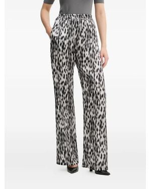 Silvian Heach Animal-print Trousers - Black
