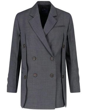 Eudon Choi Double-Breasted Coat - Grey