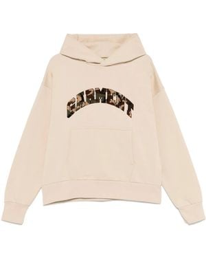 GARMENT WORKSHOP Terry Logo-Embroidered Hoodie - Natural