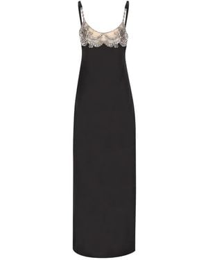 Valentino Garavani Crystal-Embellished Gown - Black