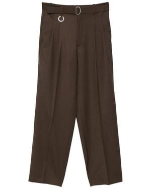 Etudes Studio Buckle Loose Suit Pants - Brown