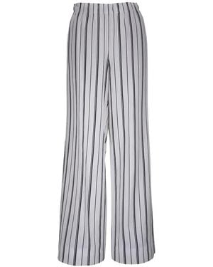 Vince Striped Trousers - White