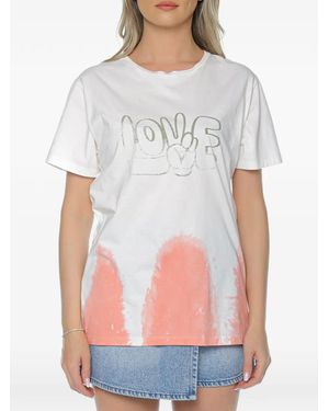 One Teaspoon Logo-Print T-Shirt - White