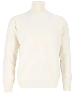 FILIPPO DE LAURENTIIS Roll-Neck Cashmere Sweater - White
