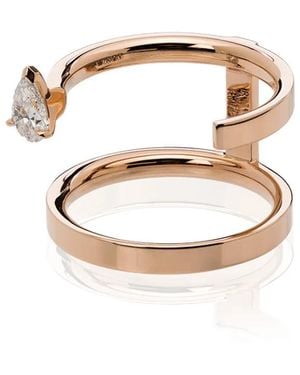 Repossi 18Kt Roségouden Ring - Wit