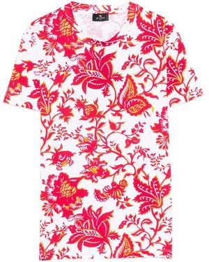 Etro Cotton T-Shirt - Red