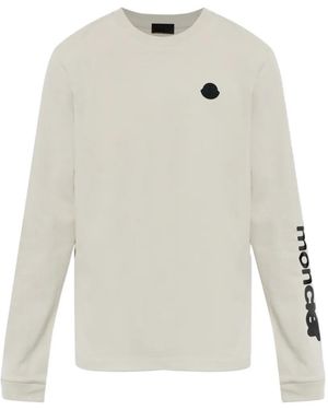 Moncler T-Shirt À Patch Logo - White