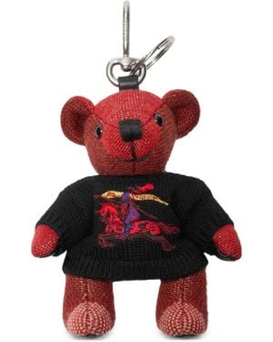 Burberry Breloque Thomas Bear - Rouge