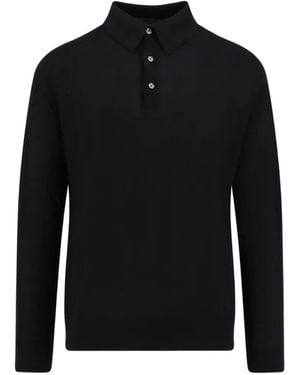 Kiton Polo De Manga Larga - Negro