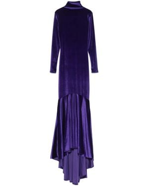 Atu Body Couture Velvet Mermaid Gown - Purple