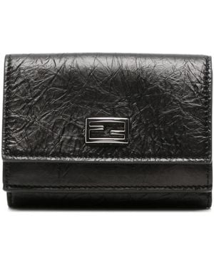 Fendi Portemonnaie Aus Leder - Schwarz