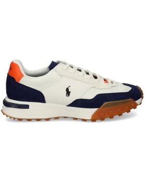 Polo Ralph Lauren Logo-Embroidered Panelled Trainers - White