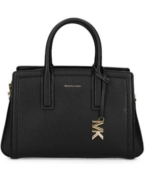 MICHAEL Michael Kors Borsa Tote Laila Piccola Con Placca Logo - Nero