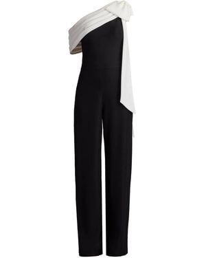 Tadashi Shoji Einschultriger Jumpsuit - Schwarz
