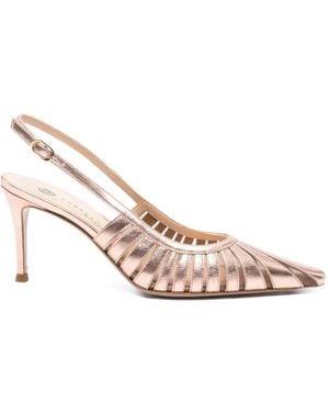 Roberto Festa Sunny Pointed Cut-Out Court Shoes - Pink