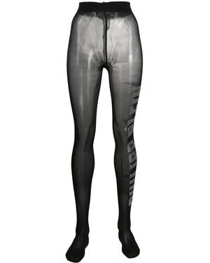 Philipp Plein Strumpfhose Mit Verzierungen - Grau