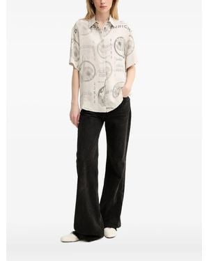 Iceberg Camicia A Fiori - Bianco