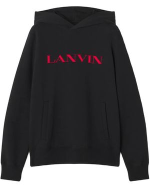 Lanvin ロゴ パーカー - ブラック