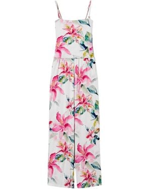 Twinset Floral-Print Jumpsuit - White