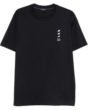 Paul & Shark T-Shirt À Logo Imprimé - Noir