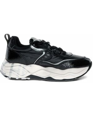 Voile Blanche Club105 Paneled Sneakers - Black