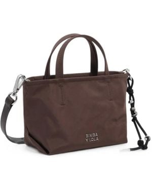 Bimba Y Lola Small Mocha Nylon Bag - Brown