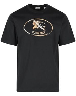 Burberry ロゴ Tシャツ - ブラック