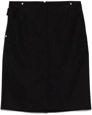 Moschino Rear-Slit Mini Skirt - Black