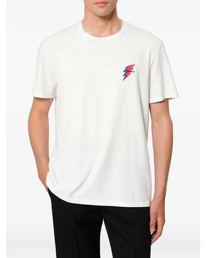 Isabel Marant Honore Lightning-Bolt-Print T-Shirt - White
