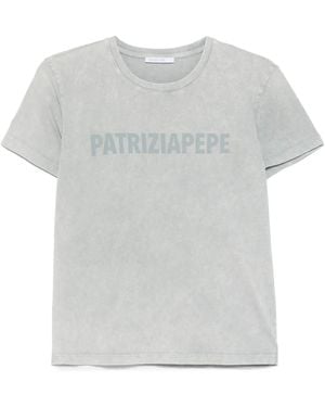 Patrizia Pepe ロゴ Tシャツ - グレー