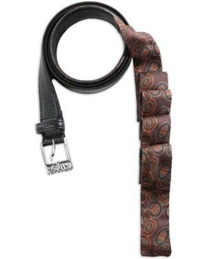 Magliano Foulard Leather Belt - Black
